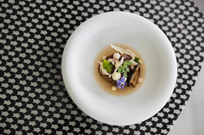 Gourmet dish at Cannavacciuolo by the Lake